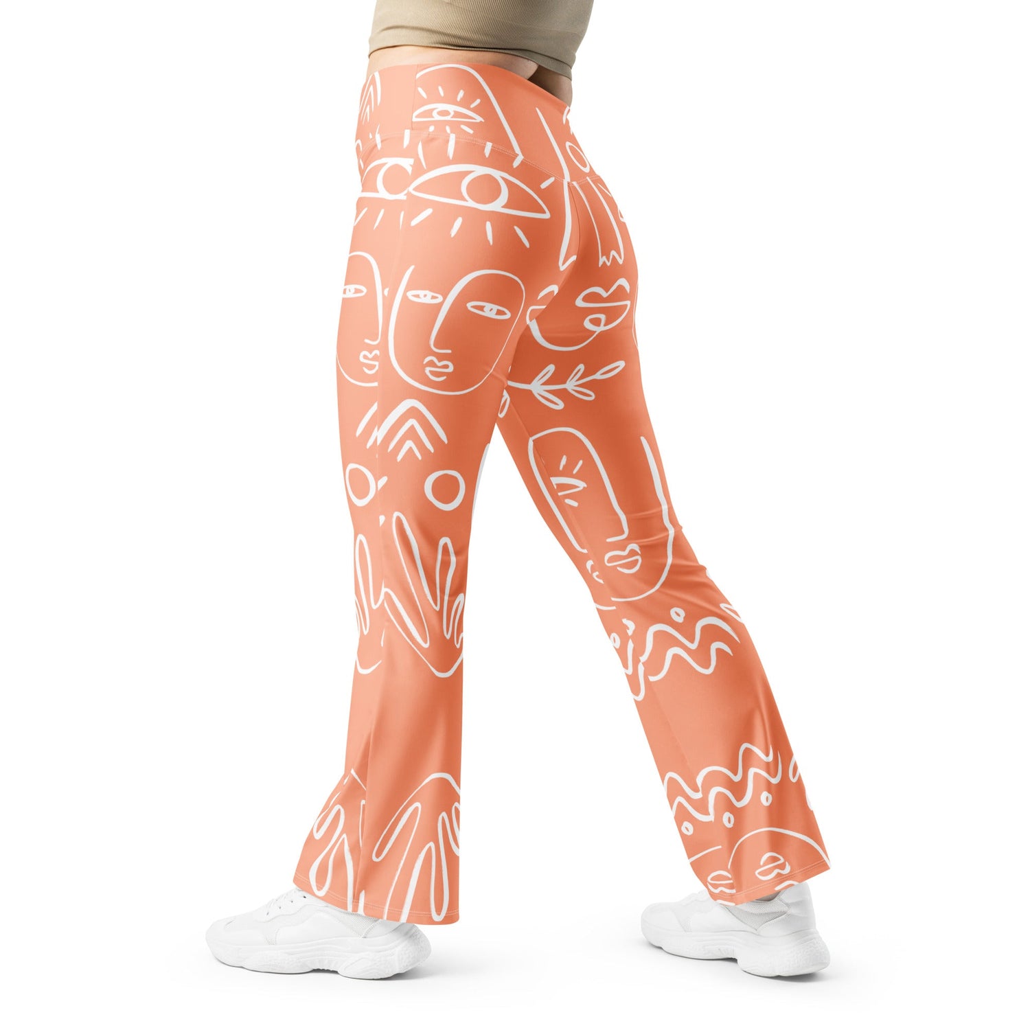Matisse Orange Flare leggings - The Art Lovers Society