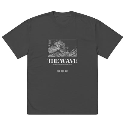 Hokusai The Great Wave Oversized faded t-shirt