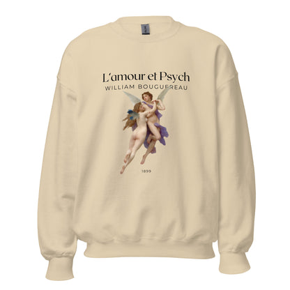 L'Amour et Psyche by William-Adolphe Bouguereau Unisex Sweatshirt
