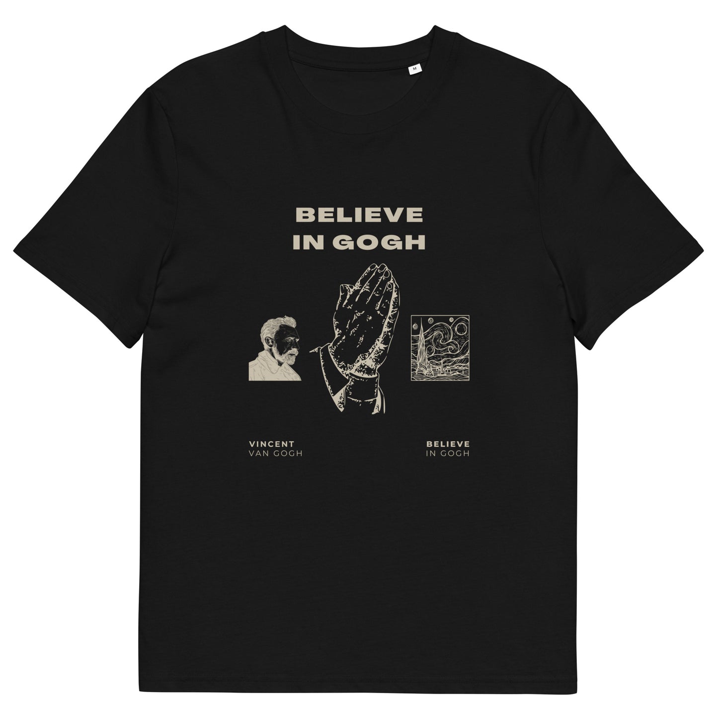 Believe In Gogh Unisex organic cotton t-shirt